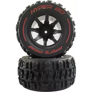 AMEWI Hyper Go 1:14 Truggy pilnas ratų rinkinys (2 vnt., juodas) 012-14300E1
