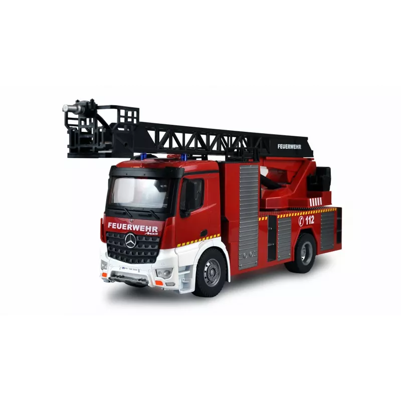Amewi Mercedes-Benz oro kopėčių gaisrinis sunkvežimis 1:18 RTR 2.4GHz su vandens purkštuvu