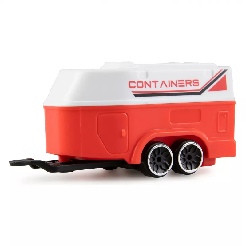 AMEWI RC Pickup Die Cast su Arklio Priekaba 1:64 RTR Raudona (22681)