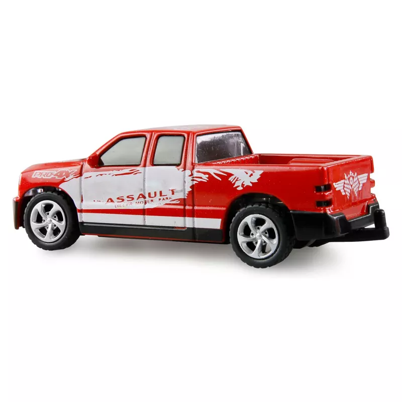 AMEWI RC Pickup Die Cast su Arklio Priekaba 1:64 RTR Raudona (22681)