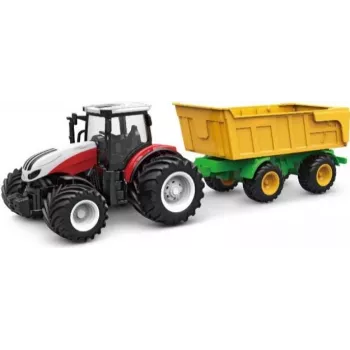 AMEWI RC traktorius su pakreipiamu priekabu 1:24 mastelio 2,4GHz 6 kanalų Li-Ion 500mAh