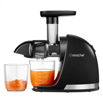 AMZCHEF ZM1501-BK-SM Lėtas masticatorinis sulčiaspaudė Juoda