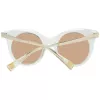 ANA HICKMANN HI9063-49T02 Moteriški drugelio formos akiniai nuo saulės, rudo Havana acetato rėmelis, rudi gradientiniai lęšiai 49/21/145 mm