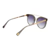 ANA HICKMANN HI9080-62T03 Moteriški drugelio formos akiniai nuo saulės, rudas vėžlio kiauto acetato rėmelis, rudi gradientiniai lęšiai, 62 mm