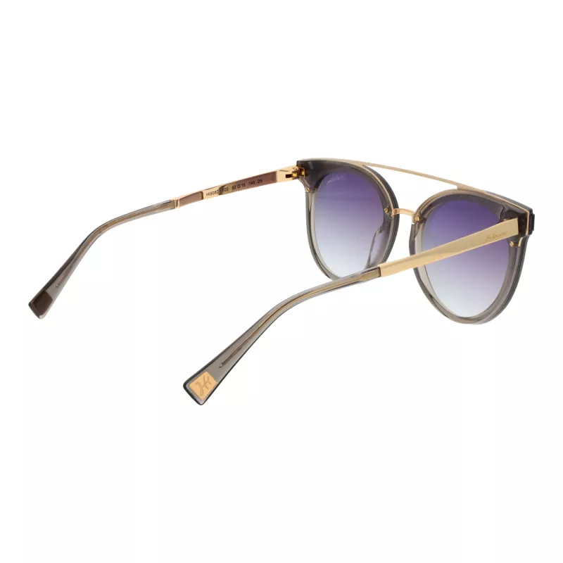 ANA HICKMANN HI9080-62T03 Moteriški drugelio formos akiniai nuo saulės, rudas vėžlio kiauto acetato rėmelis, rudi gradientiniai lęšiai, 62 mm