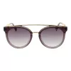 ANA HICKMANN HI9080-62T03 Moteriški drugelio formos akiniai nuo saulės, rudas vėžlio kiauto acetato rėmelis, rudi gradientiniai lęšiai, 62 mm