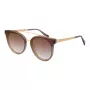 ANA HICKMANN HI9080-62T03 Moteriški drugelio formos akiniai nuo saulės, rudas vėžlio kiauto acetato rėmelis, rudi gradientiniai lęšiai, 62 mm