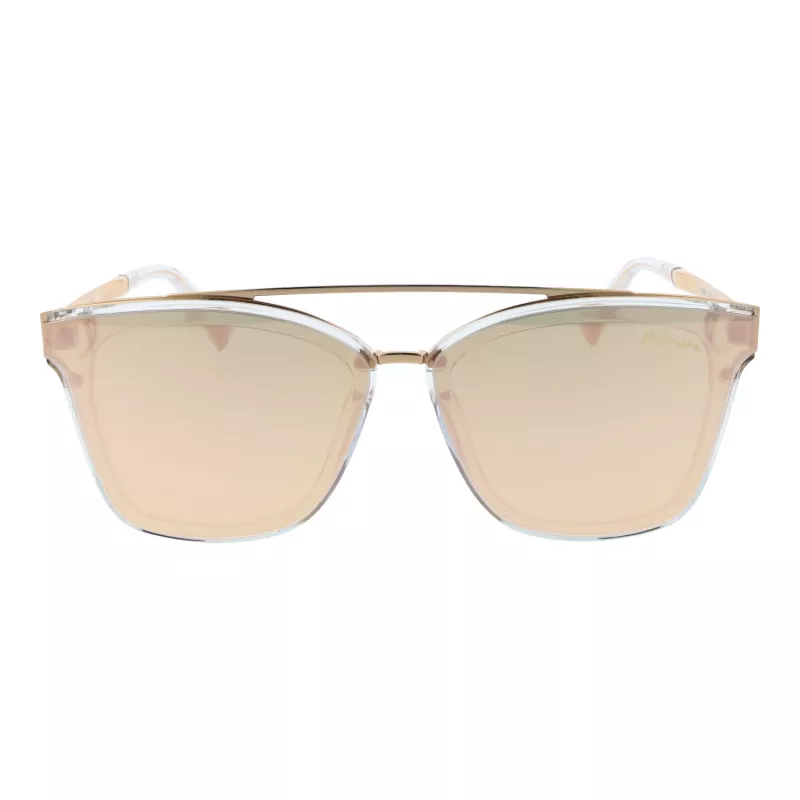 ANA HICKMANN HI9081-66T03 Moteriški drugelio formos akiniai nuo saulės, auksinis rėmelis, rudi gradientiniai lęšiai, 66 mm