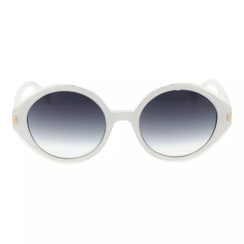 ANA HICKMANN HI9175-51H01 Moteriški katės akies formos akiniai nuo saulės - Havana Tortoise acetatas, pilki gradientiniai lęšiai, 51 mm