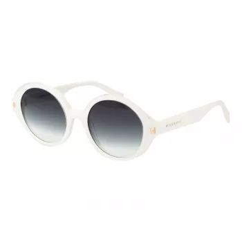 ANA HICKMANN HI9175-51H01 Moteriški katės akies formos akiniai nuo saulės - Havana Tortoise acetatas, pilki gradientiniai lęšiai, 51 mm