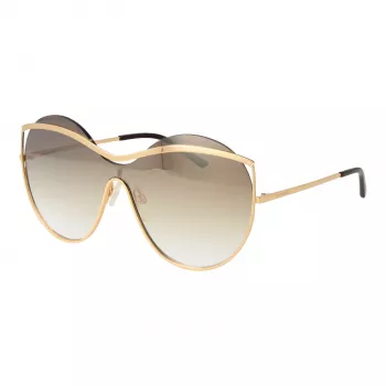 ANA HICKMANN Moteriški katės akies formos akiniai nuo saulės AH3182-13404A Havana acetatas rudi gradientiniai lęšiai 56mm