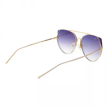 ANA HICKMANN Moteriški katės akies akiniai nuo saulės HI3068-5804B Juodas acetatas Gradientiniai pilki lęšiai 58/18/145 mm