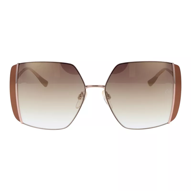 ANA HICKMANN Moteriški akiniai nuo saulės AH3189-5605B - Rudi acetatiniai rėmeliai, rudi gradientiniai polikarbonatiniai lęšiai, 57 mm lęšio plotis, UV400 apsauga