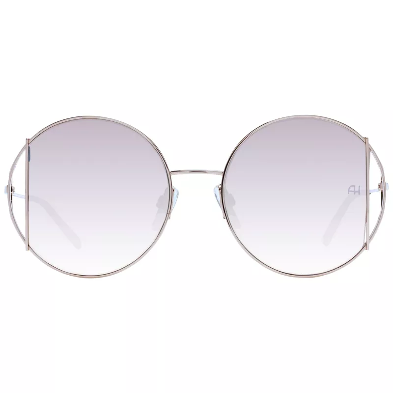 ANA HICKMANN Moteriški akiniai nuo saulės AH3192-5304D Havana Brown acetatinis stačiakampis rėmelis su rudais gradientiniais polikarbonatiniais lęšiais 53 mm
