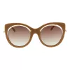 ANA HICKMANN Moteriški akiniai nuo saulės AH9265-54H02 Havana Acetate Square Frame Brown Gradient Lens 54mm