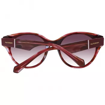ANA HICKMANN Moteriški akiniai nuo saulės AH9345-51H03 Drugelio/Kvadrato acetatinis rėmas, rudi gradientiniai lęšiai, 53 mm