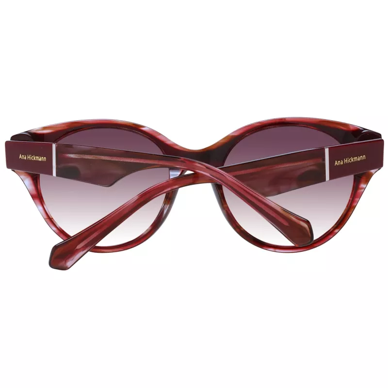 ANA HICKMANN Moteriški akiniai nuo saulės AH9345-51H03 Drugelio/Kvadrato acetatinis rėmas, rudi gradientiniai lęšiai, 53 mm