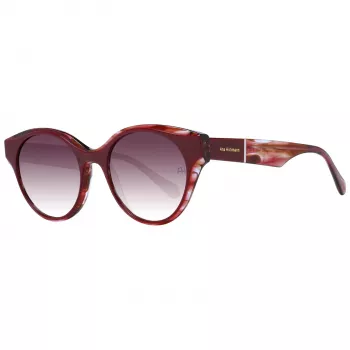 ANA HICKMANN Moteriški akiniai nuo saulės AH9345-51H03 Drugelio/Kvadrato acetatinis rėmas, rudi gradientiniai lęšiai, 53 mm