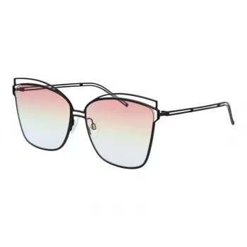 ANA HICKMANN Moteriški akiniai nuo saulės HI3049-6109A - Havana acetatas, dideli kvadratiniai rėmai - rudi gradientiniai lęšiai - 61/15/145 mm