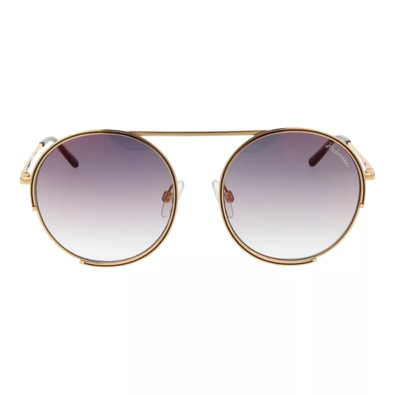 ANA HICKMANN Moteriški akiniai nuo saulės HI3082-5401A Drugelio formos acetatinis rėmas, pilki gradientiniai lęšiai, 54 mm