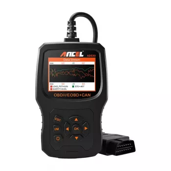 ANCEL AD530 OBD2 diagnostinis skaitytuvas su 2,8 inch TFT spalvotu ekranu, nemokami atnaujinimai visam laikui