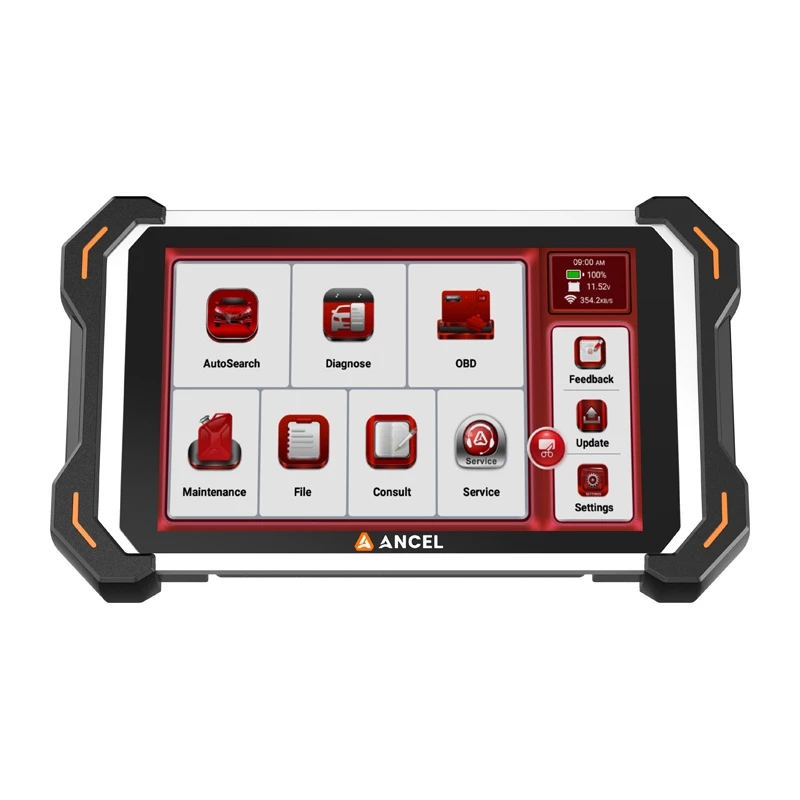 ANCEL DS600 BT profesionalus OBD2 diagnostikos skaitytuvas su 8 colių jutikliniu ekranu, 4GB RAM, 64GB atmintimi, 2 metų nemokamais atnaujinimais