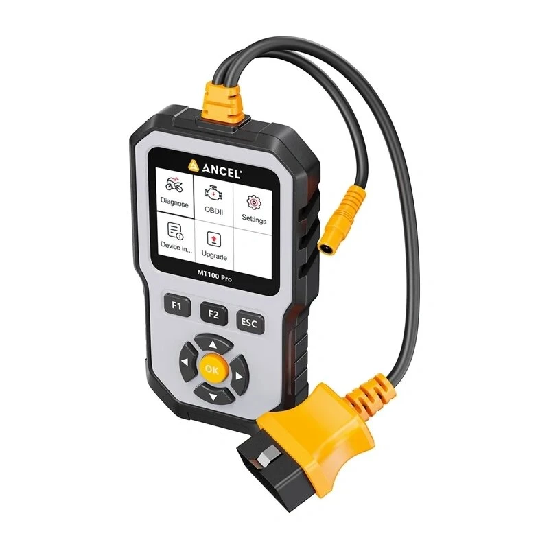 ANCEL MT100 PRO Motociklo diagnostikos skaitytuvas su 3,5 colio TFT ekranu ir nemokamais viso gyvenimo atnaujinimais