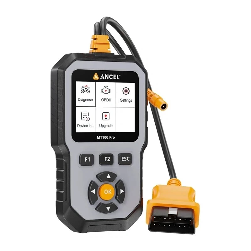 ANCEL MT100 PRO Motociklo diagnostikos skaitytuvas su 3,5 colio TFT ekranu ir nemokamais viso gyvenimo atnaujinimais