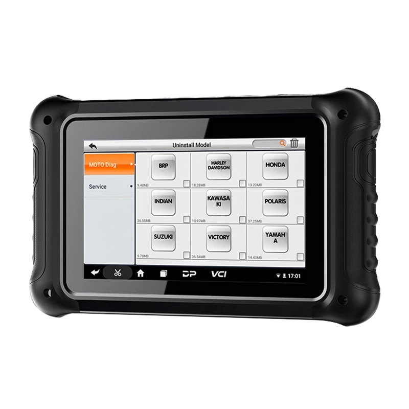 ANCEL MT700 Motociklo diagnostinis skaitytuvas su 5 colių IPS jutikliniu ekranu, 2GB RAM, 32GB ROM, 5000mAh baterija, nemokami atnaujinimai visam laikui