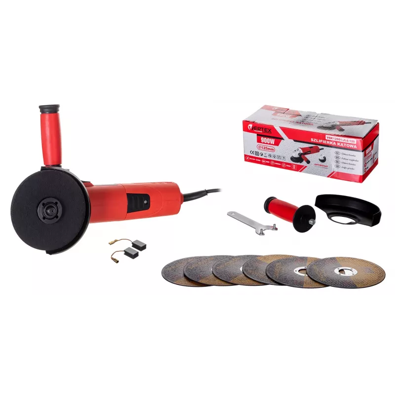 KAMPINIS ŠLIFUOKLIS VERTEX VSK12501 900W 125mm