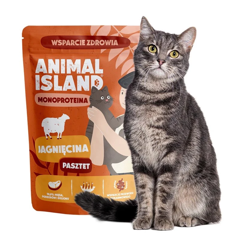 ANIMAL ISLAND Mono Lamb šlapias kačių maistas 100g