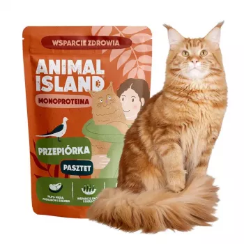 ANIMAL ISLAND Mono Quail šlapias kačių maistas 100g