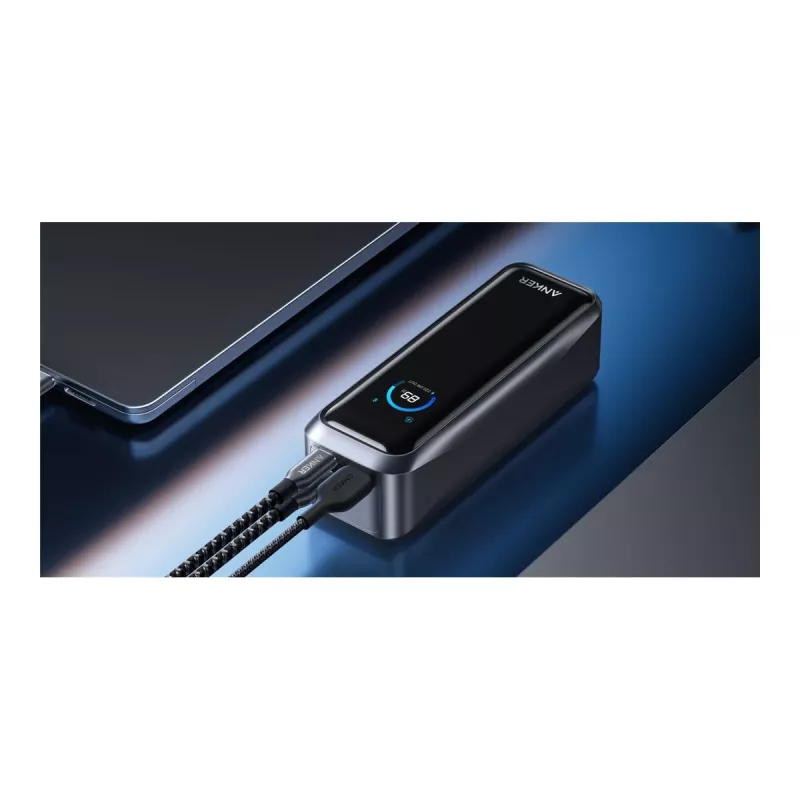 Anker Prime Power Bank 220W, 20,000 mAh, 2x USB-C ir 1x USB-A, juodas