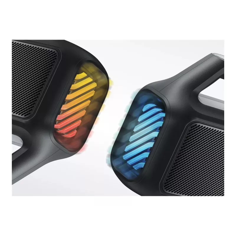 Anker Soundcore Boom 2 80W nešiojamas Bluetooth garsiakalbis, IPX7 atsparus vandeniui, juodos spalvos