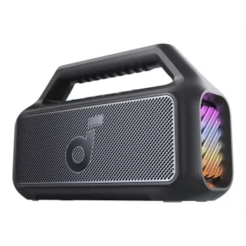 Anker Soundcore Boom 2 80W nešiojamas Bluetooth garsiakalbis, IPX7 atsparus vandeniui, juodos spalvos