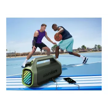 Anker Soundcore Boom 2 Plus A3134 100W Bluetooth vakarėlių garsiakalbis, IPX7 atsparus vandeniui, žalias