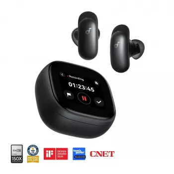 Anker Soundcore Liberty 5 Pro Max True Wireless ausinės, Bluetooth 5.3, Adaptive ANC, 6 mikrofonai, Black