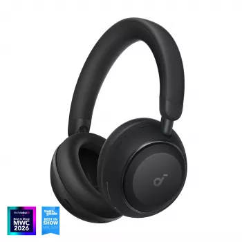 Anker Soundcore Space 2 belaidės ausinės per ausis su aktyviu triukšmo slopinimu, juodos spalvos