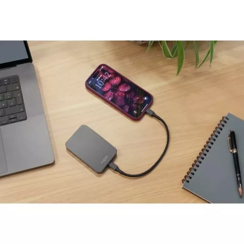 ANSMANN 1700-0198 Power Bank 5000 mAh LiPo Power Delivery Qi belaidis įkrovimas, antracitas