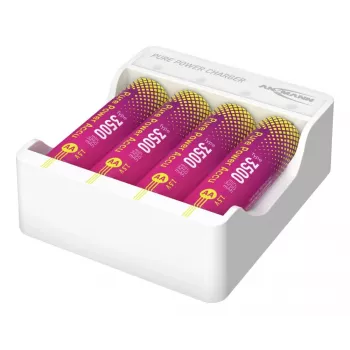 ANSMANN PurePower Set AA Įkroviklis su 4x AA 2100mAh NiMH Baterijomis