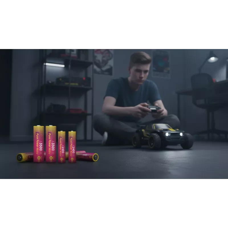 ANSMANN PurePower Set AAA Įkroviklis su 4x AAA 800 mAh NiMH Baterijomis