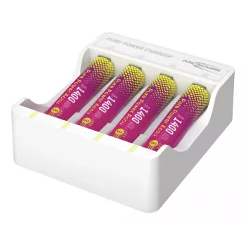 ANSMANN PurePower Set AAA Įkroviklis su 4x AAA 800 mAh NiMH Baterijomis