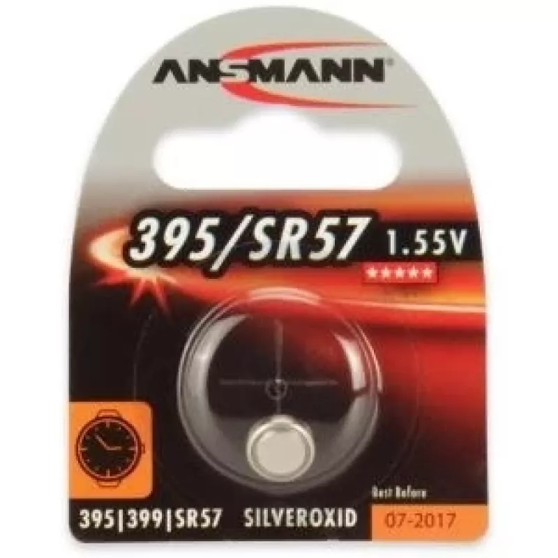 ANSMANN sidabro oksido mygtukinė baterija 395/SR57 1,55V, 1 vnt. blisteris 1516-0017