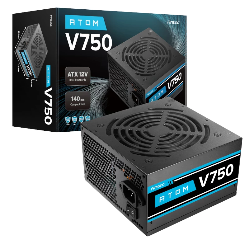 Antec Atom V750 nemodulinis 750W 80 PLUS Bronze ATX maitinimo blokas