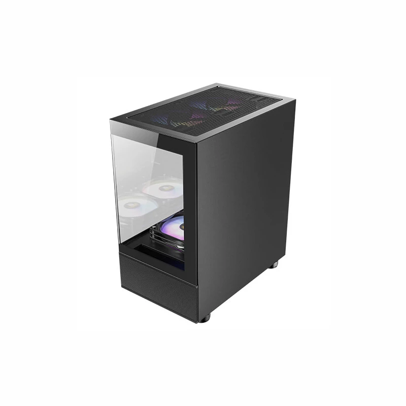Antec CX200M Elite Micro-ATX | ITX RGB Mini-Tower žaidimų korpusas - juoda