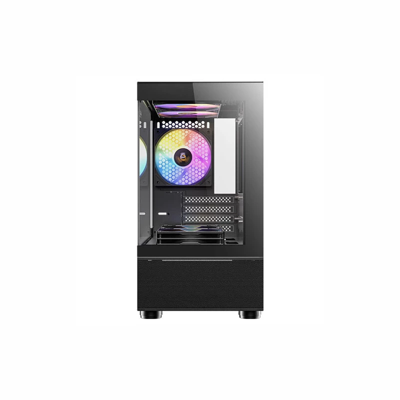 Antec CX200M Elite Micro-ATX | ITX RGB Mini-Tower žaidimų korpusas - juoda