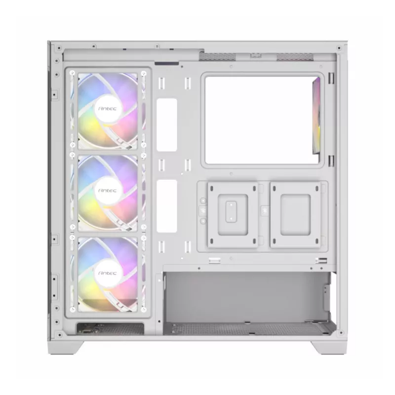 Antec CX300 ARGB ATX vidutinio bokšto žaidimų korpusas, baltas, grūdintas stiklas, 4 ARGB ventiliatoriai