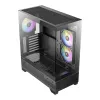 Antec CX700 ARGB B vidutinio bokšto žaidimų korpusas - grūdintas stiklas, 4x ARGB ventiliatoriai, E-ATX palaikymas, juoda