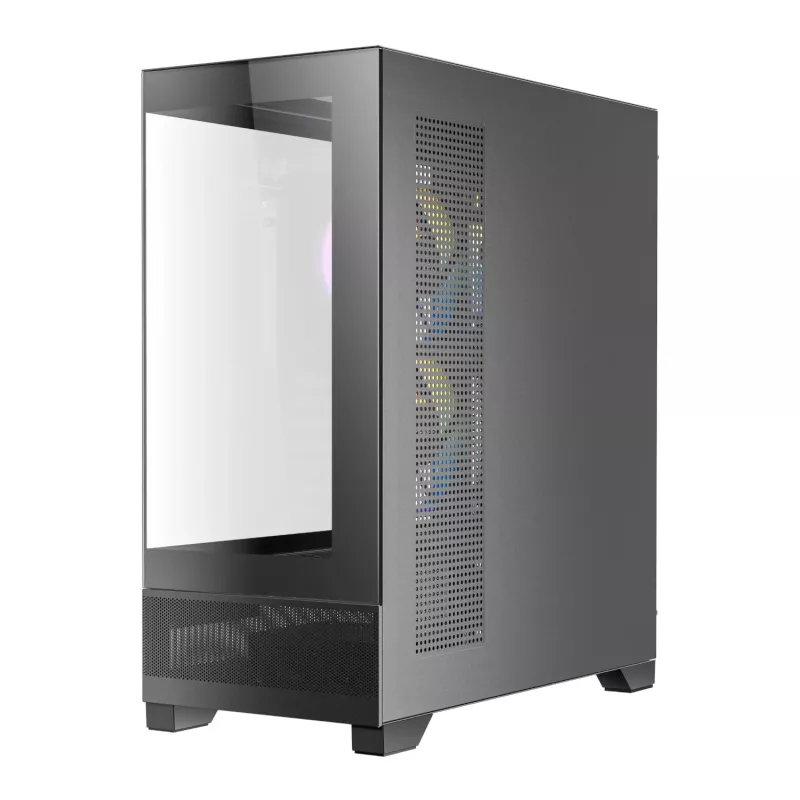 Antec CX700 ARGB B vidutinio bokšto žaidimų korpusas - grūdintas stiklas, 4x ARGB ventiliatoriai, E-ATX palaikymas, juoda