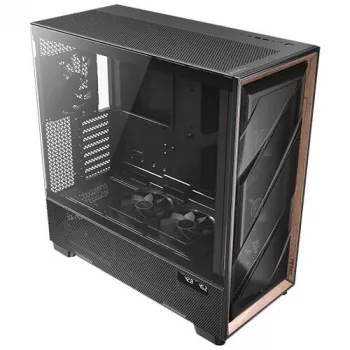 Antec Flux Pro Noctua Edition Full Tower Case, Black/Wood, su Noctua NA-FH1 Fan Hub
